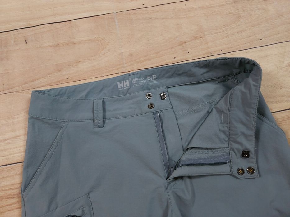 HELLY HANSEN Spodnie Trekkingowe Szare Logowane r. S