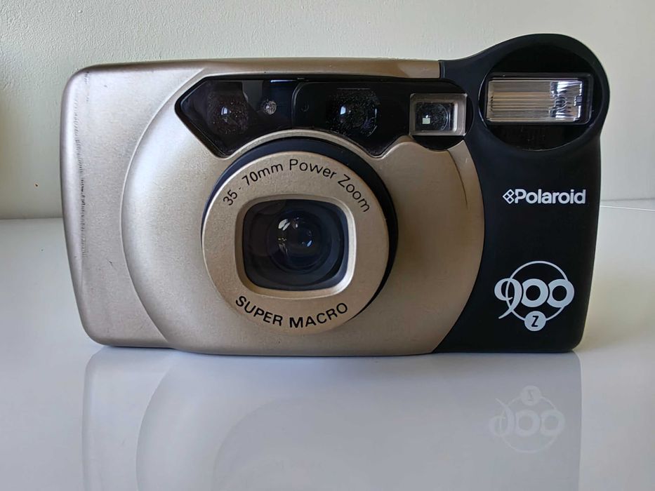Aparat analogowy Polaroid 900z | 35-70mm Super Macro | Sprawny, LCD  (2 szt baterii gratis)