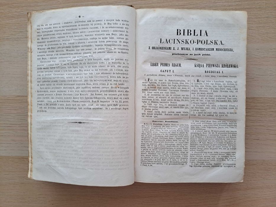 1862 rok. Biblia Łacińsko-Polska X. Jakóba Wujka. Tom II