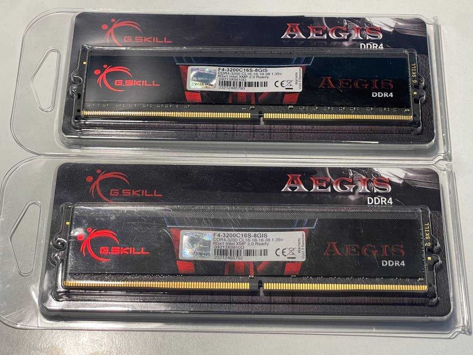 Модуль пам'яті DDR4 16GB (2x 8GB) 3200MHz G.Skill Aegis (F4 3200C16D)