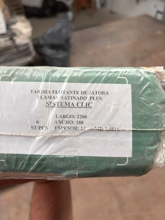 Soalho flutuante madeira laminada  jotoba 14mm