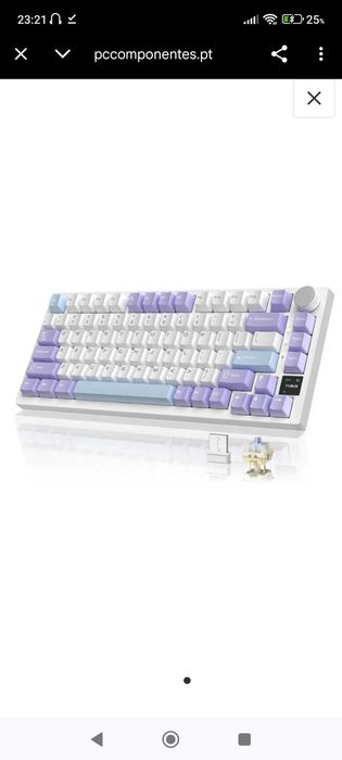 Teclado mecânico - Ajazz AK820 Pro - Baixa de Preço