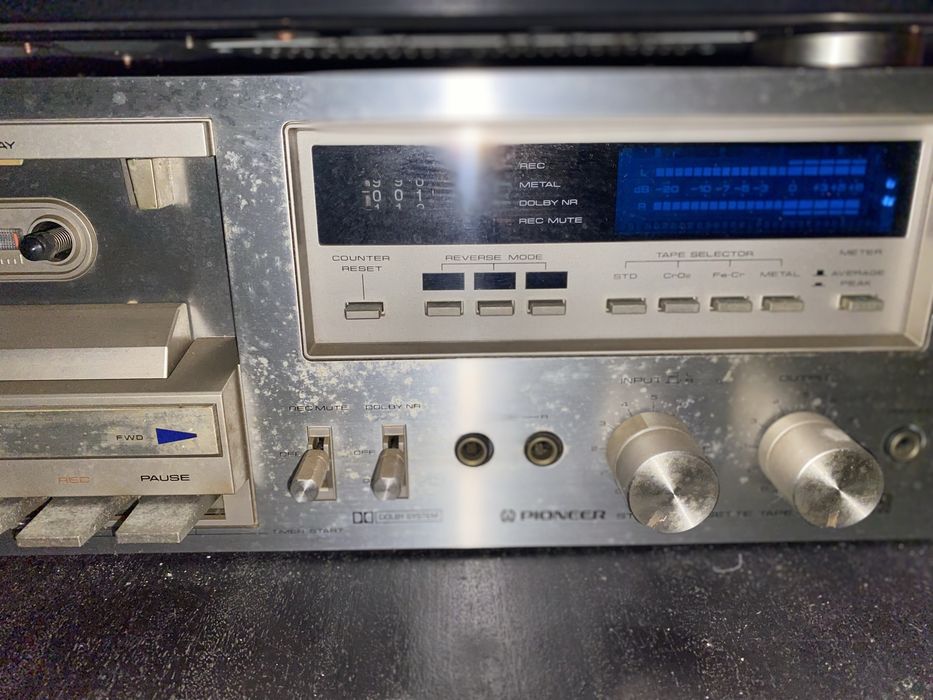 Pioneer Deck de Cassetes Vintage (prateado)