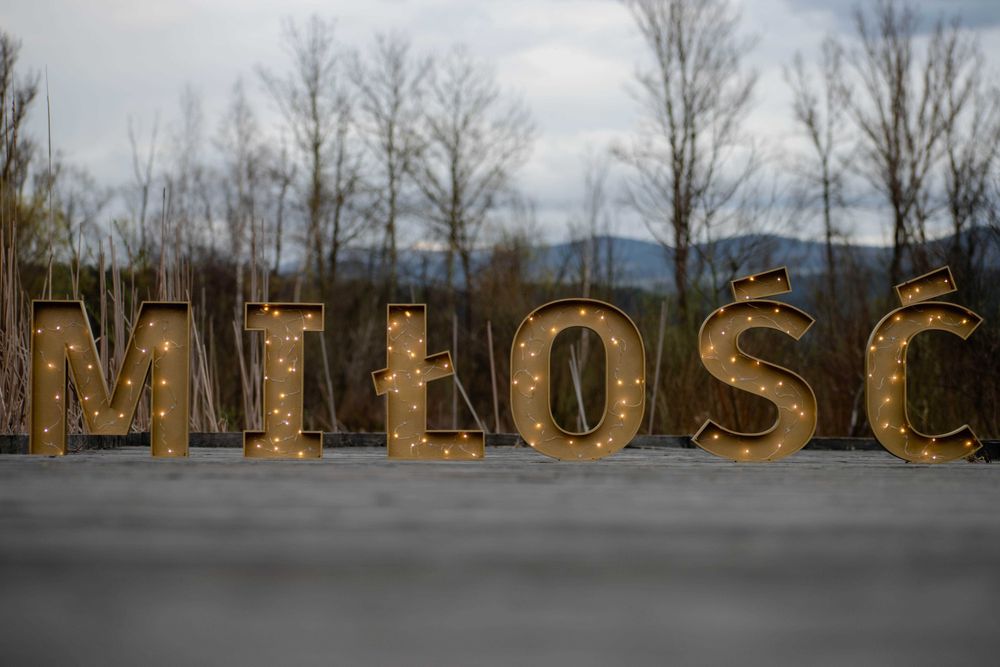 Podświetlamy napis Miłość