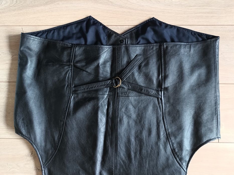 Męska kamizelka skórzana Severin by Lubello duża 8XL