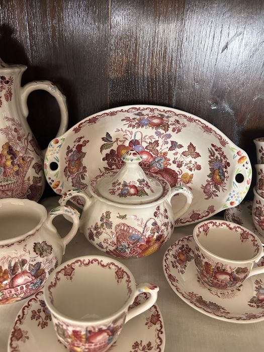 Serviço Masons England – Fruit Basket – Conjunto Completo – Porcelana Inglesa
