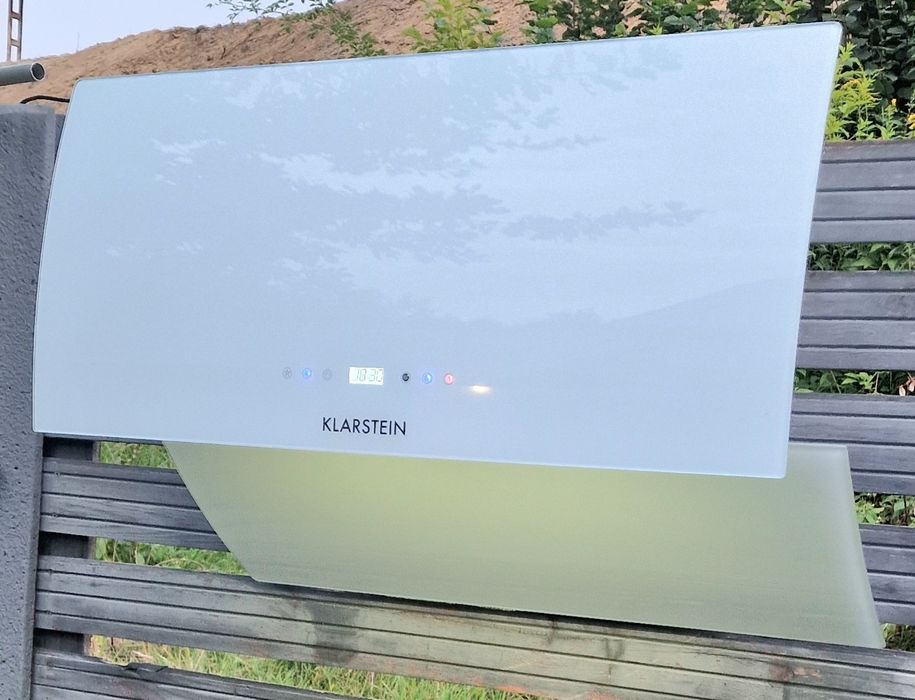 Klarstein okap kuchenny bialy szklany