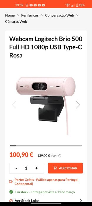 Webcam Logitech Brio 500