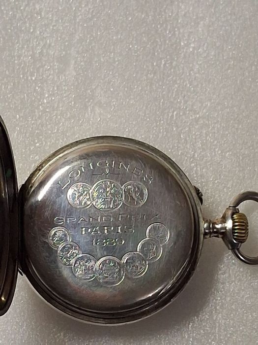 Часы карманные серебряные механические швейцарские LONGINES