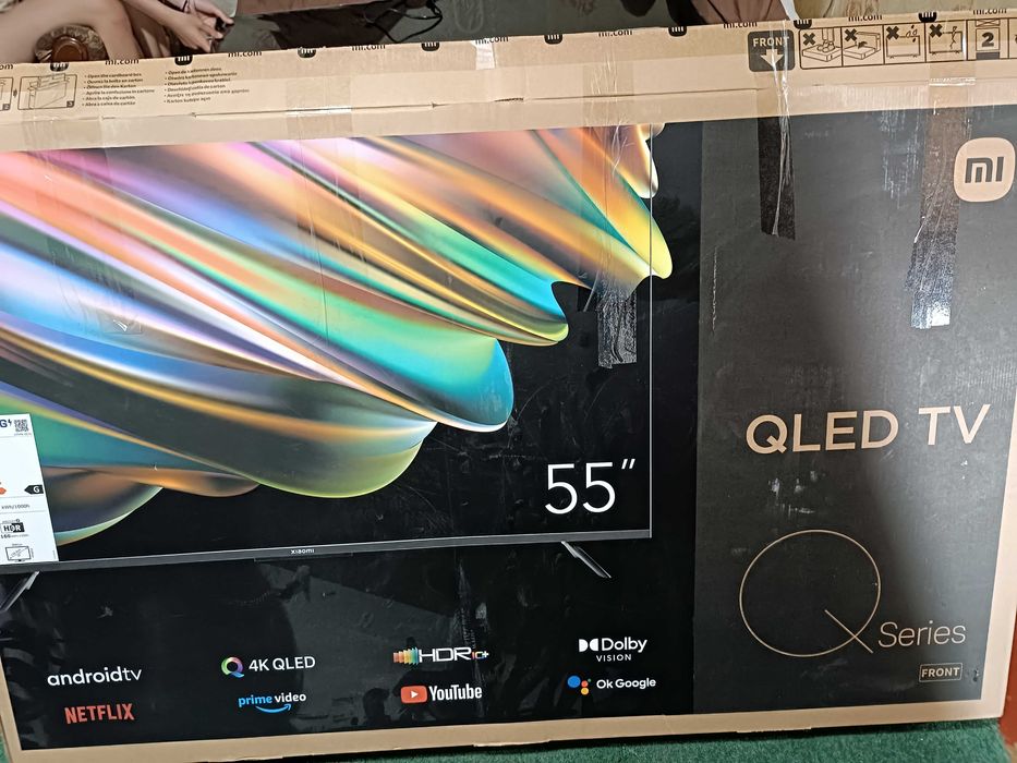 Телевизор Xiaomi TV Q1E 55 битая матрица