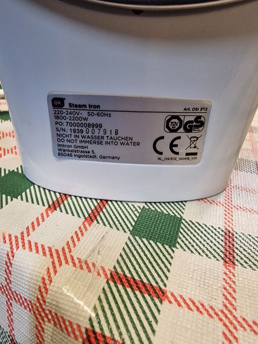 Ferro de engomar stream iron