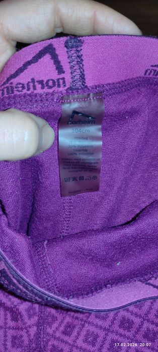 Legginsy termiczne termoaktywne getry cienkie spodnie norheim Merino