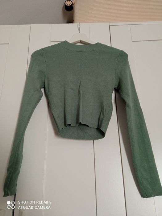Zielona bluzka crop top Reserved