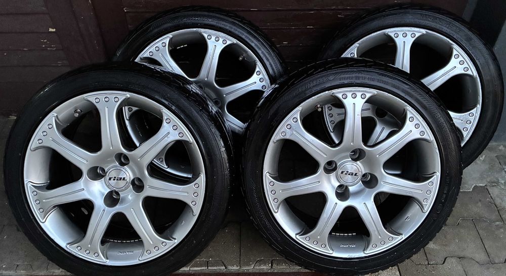 Prawdziwy rarytas alu 17 cali 4 x 100 UNIKATOWE  niemieckie RIAL opony