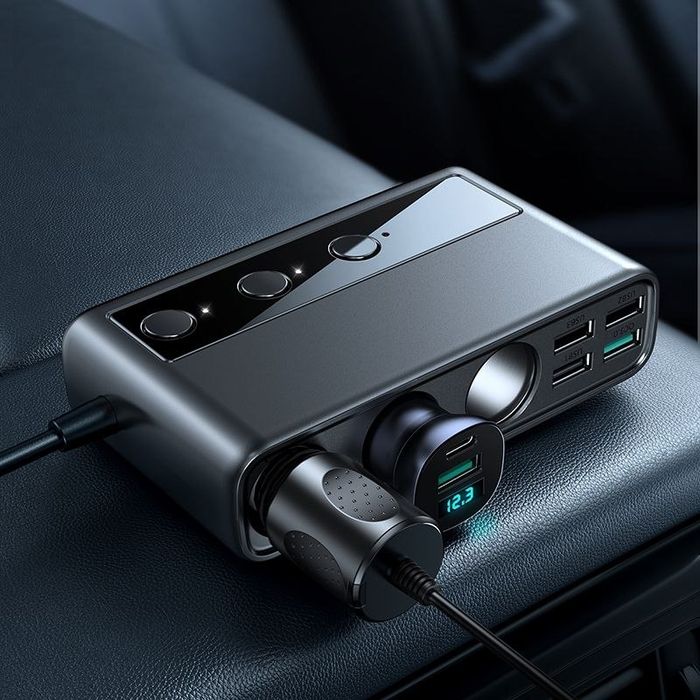 Ładowarka Samochodowa Joyroom Multi-Port Usb Black