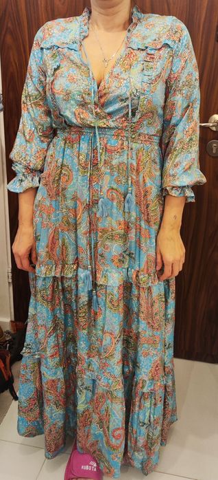 Sukienka turkusowa 40