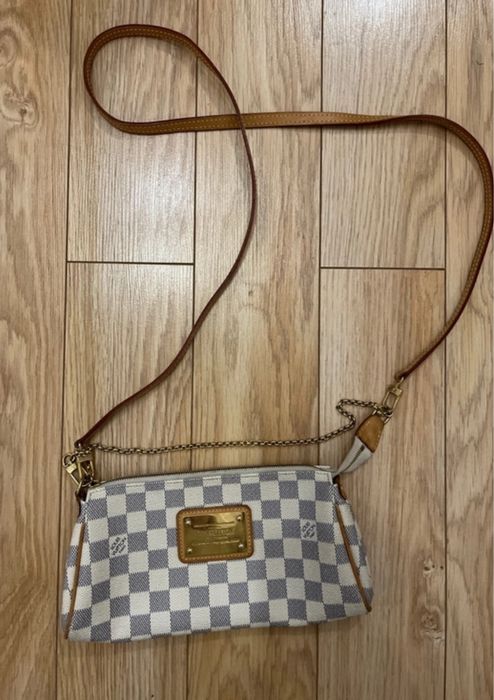 Oryginalna torebka Louis Vuitton Eva Damier Azur