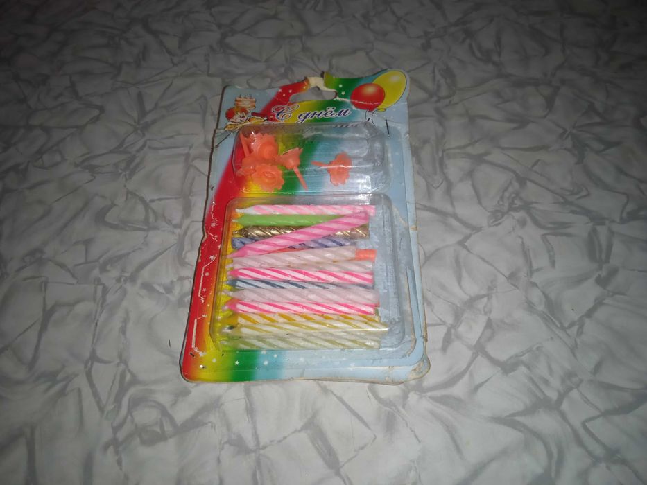 Свечи на торт 35 штук новые