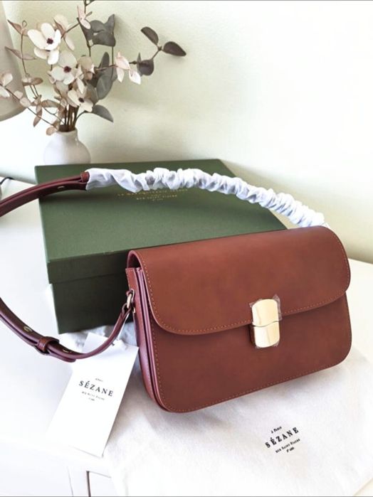 SEZANE Milo Classic 
шкіряна сумка крос- боді