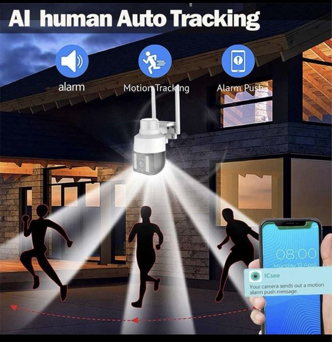 Wi-Fi камера видеонаблюдения. 8Мп. 3840*2160р.