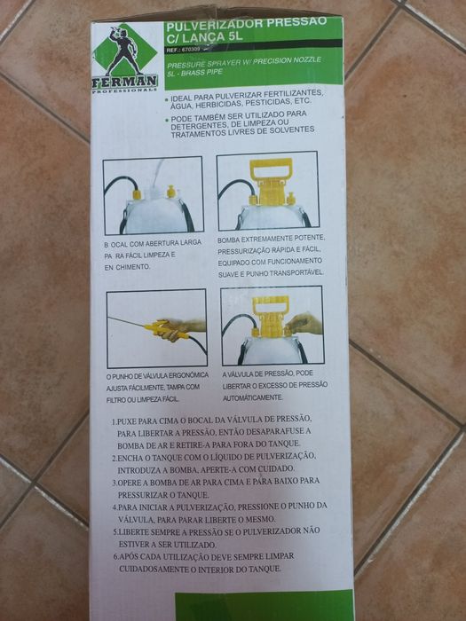 pulverizador pressão 5 litros