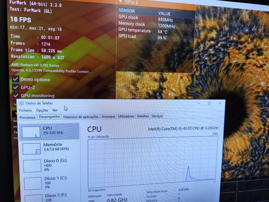PC gaming Lenovo i5 4570 AMD  5770HD,8 gb  240gb +500hdd