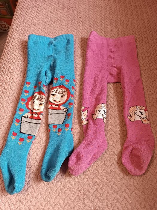 Продам махровые колготки на девочку 74р