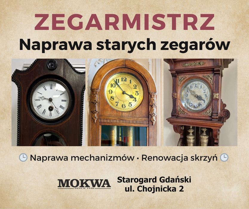 Zegarmistrz. Naprawa zegarków i zegarów
