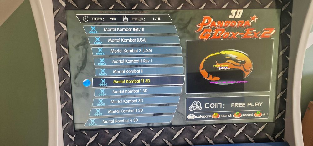 Retro Arcade - Perfeito Estado - Pandora GBox-Ex2 3d - 4300 jogos