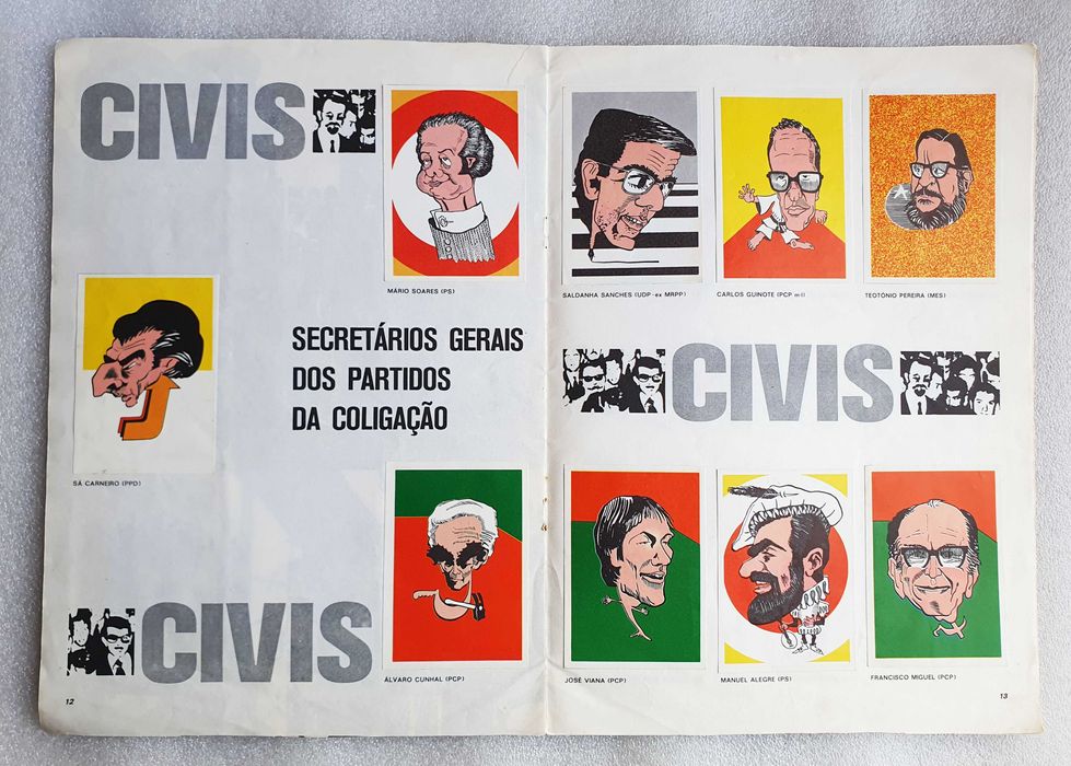 Antiga Caderneta Completa "Gente de quem se fala" ~  92 Cromos ~ RARA