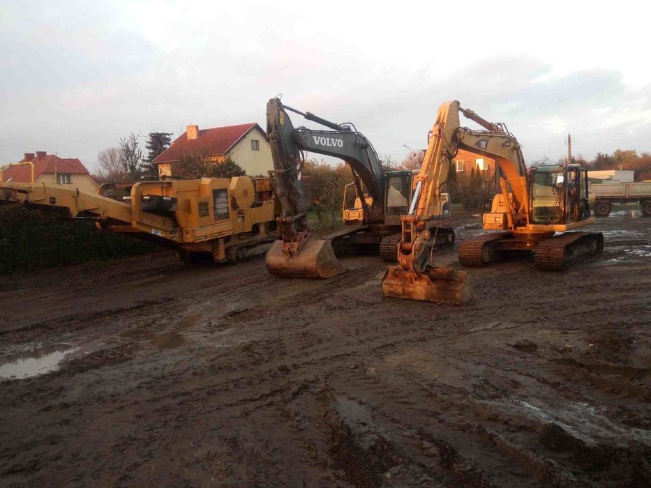 Wynajem koparek- rozbiórki, wykopy