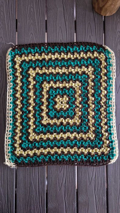 2 Frentes de capa almofada artesanal tricotada à mão - Tricot