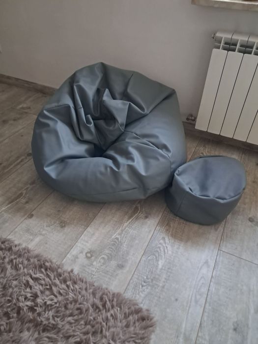 Komplet dwóch puf worek