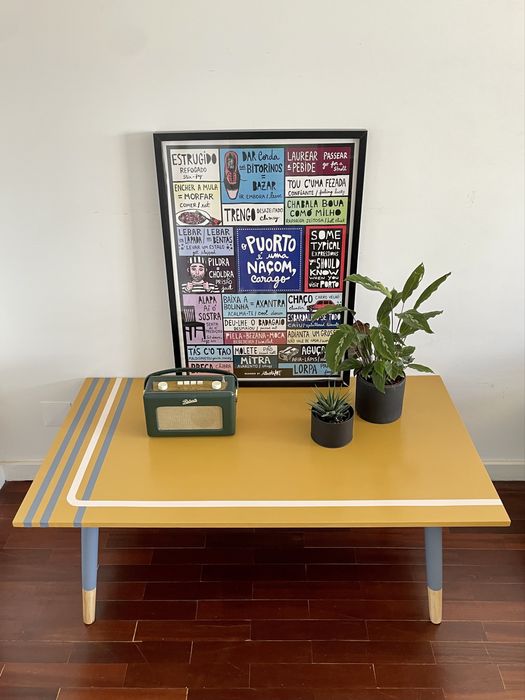 Mesa de centro / Mesa de sala (retro, renovado)