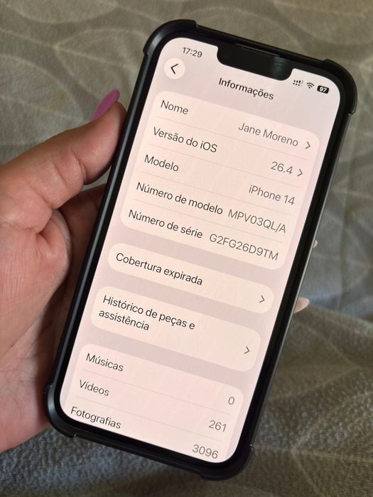 Iphone 14 sem trincos ou riscos