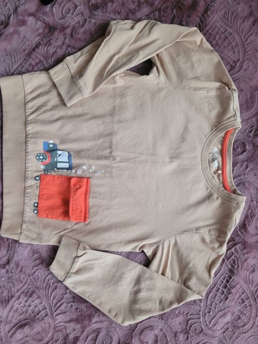 T-shirt z długim rękawem bluzki 128