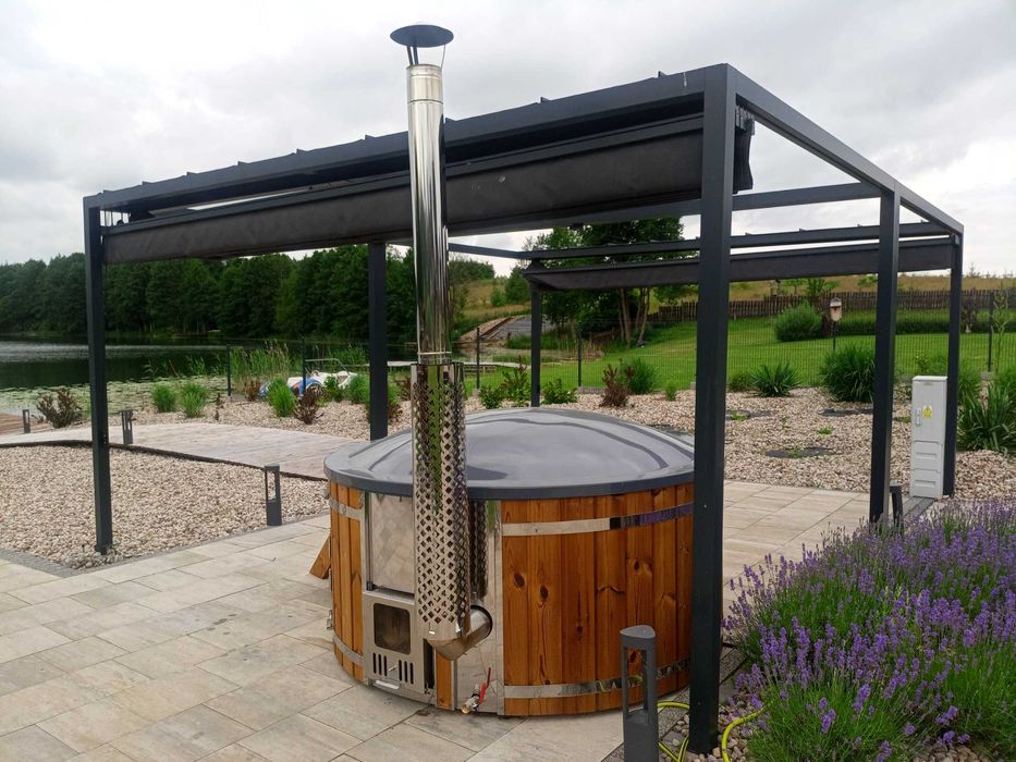 Gorąca Beczka Balia Kąpielowa Piec Zintegrowany Sauna Beczka Bania