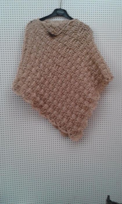 Xaile Castanho feito à mão - Loja Artesanal