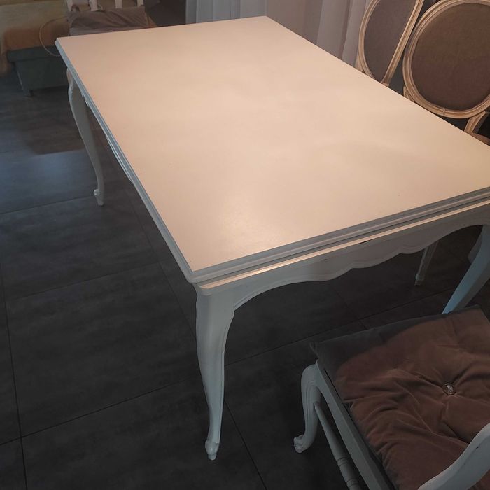 Stòł rozkładany  ludwik biały