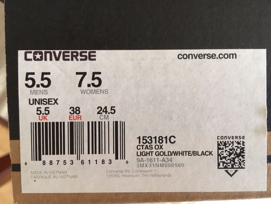 Ténis Converse Gold tam38