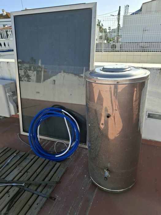Painel Solar Termico 170x120 cms + Depósito Água 125 L
