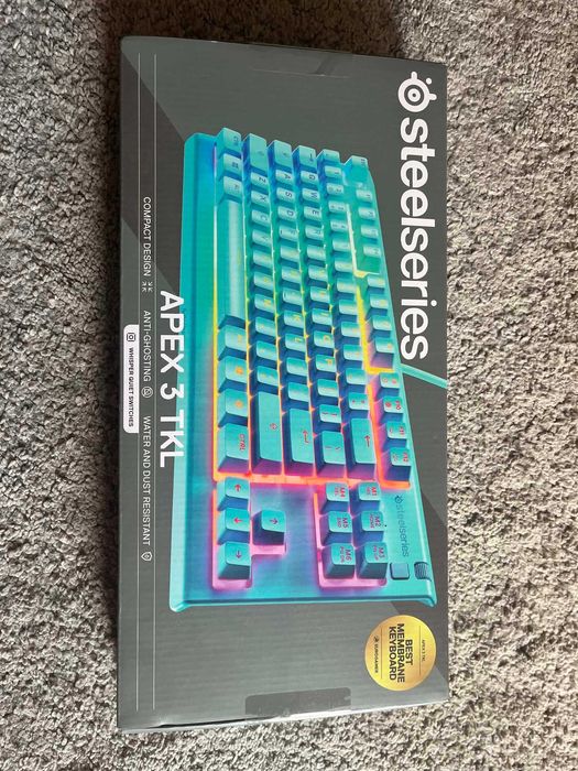 Nowa Klawiatura SteelSeries Apex 3 TKL US Niebieska