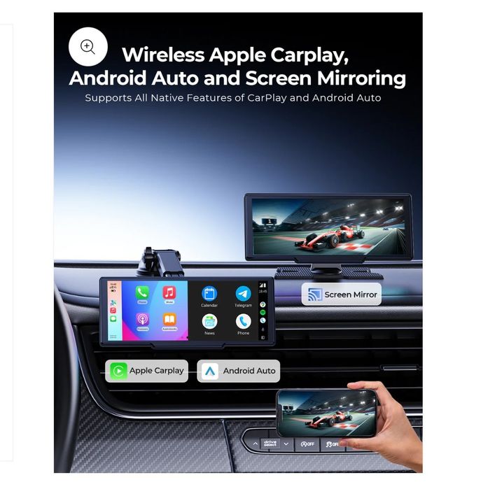 Android Carplay do samochodu z kamerą