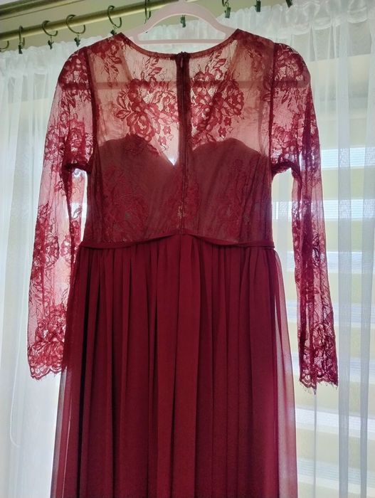 Sukienka bordowa