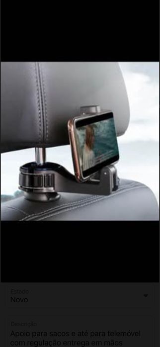 Apoio traseiro de encosto de carro