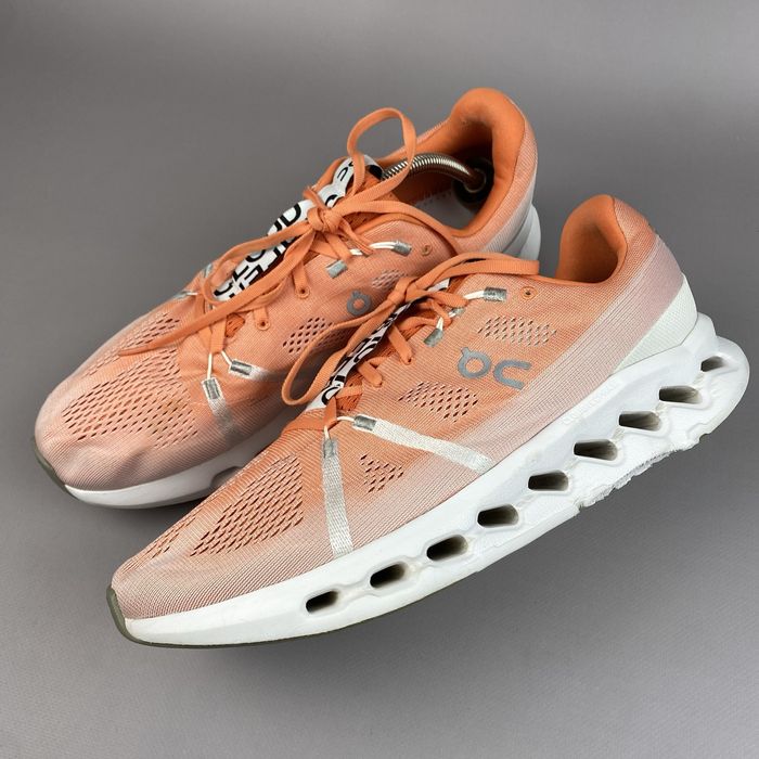 р.48 Оригінал! Кросівки On Running Cloudsurfer Flame/White