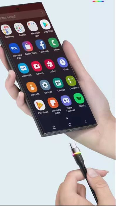 Кабель USB Type-C 2М Essager 3A быстрая зарядка Xiaomi, Samsung, Poco