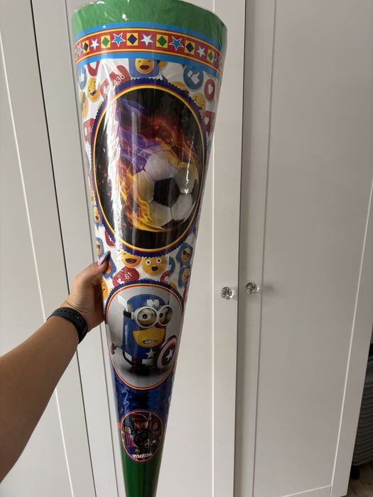 tyta róg obfitości duży 100cm na pasowanie pierwszoklasisty rozpoczęcie roku