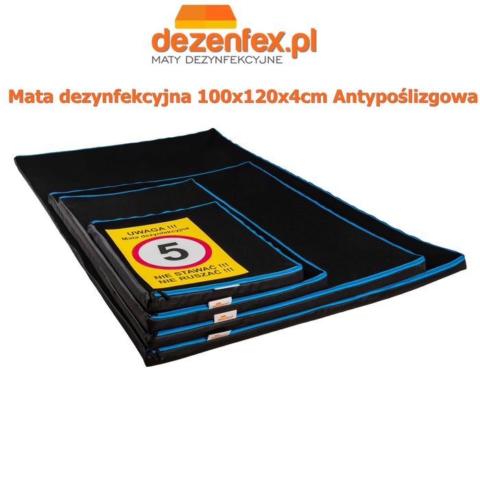 Maty;mata dezynfekcyjna;przejściowe 100x120x4cm Antypośizgowe /