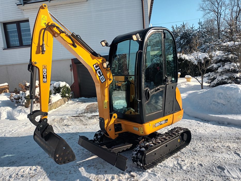 JCB 8018 Minikoparka 1,8T 2016r 3 łyżki. Rozsuwane podwozie. Okazja!